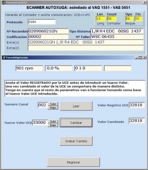 Adaptacion valores UCEs